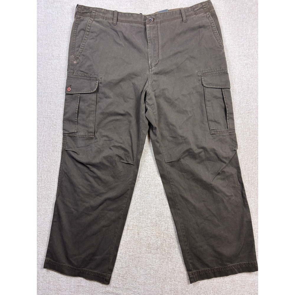 Timberland Mens Cargo Pants 42x30 Dark Grey Organic Cotton Utility Trousers NEW